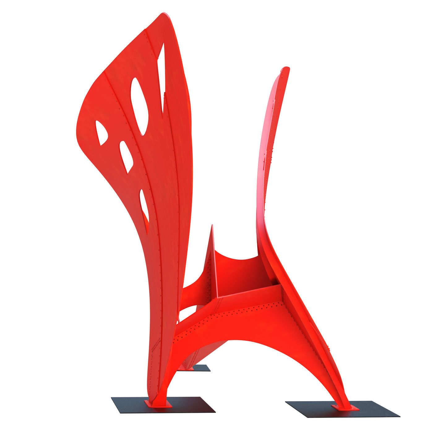 Sculpture Flying dragon 3D model_2