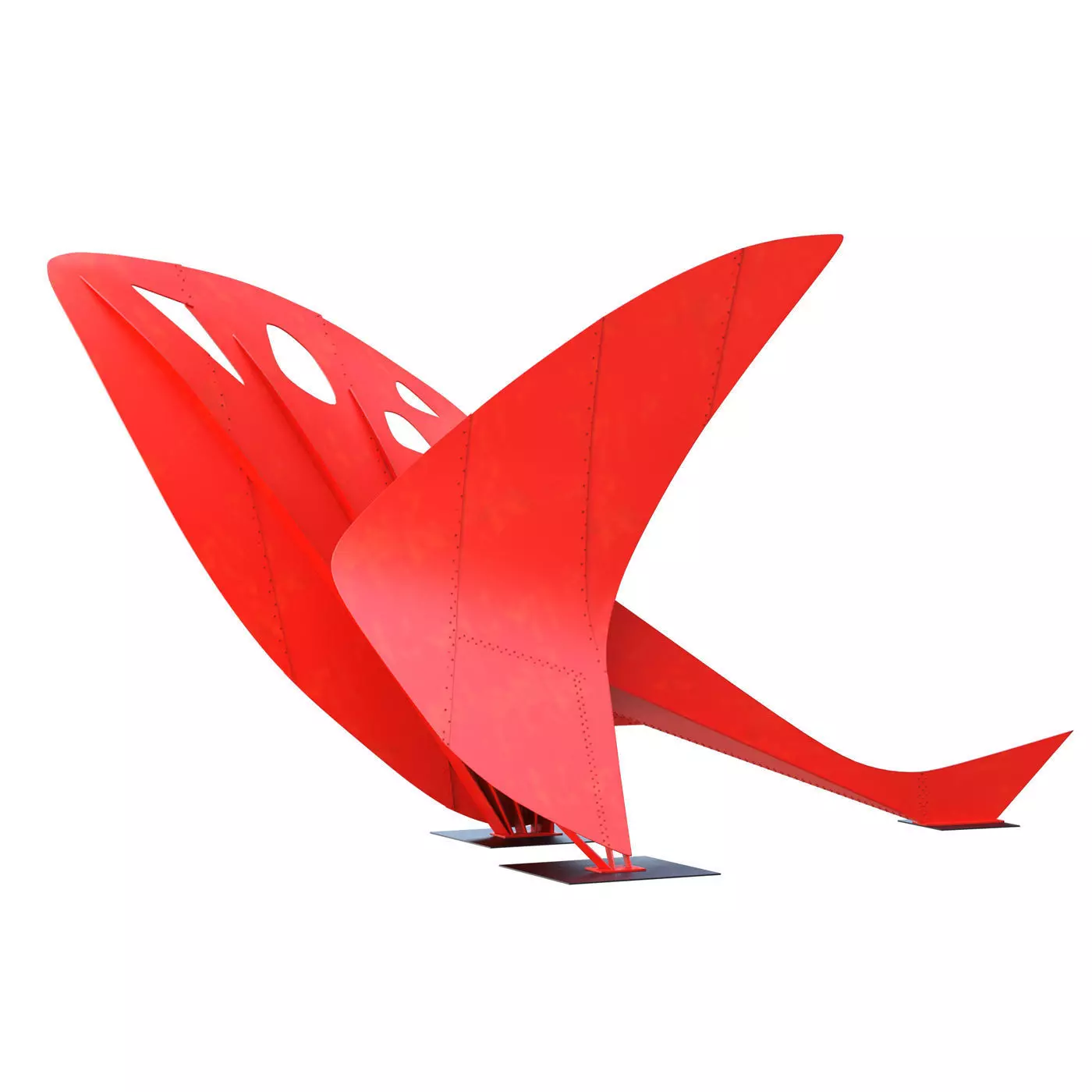 Sculpture Flying dragon 3D model_0