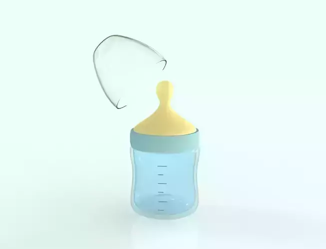 Milk Bottle Feeding with nipple for babies toddlers 