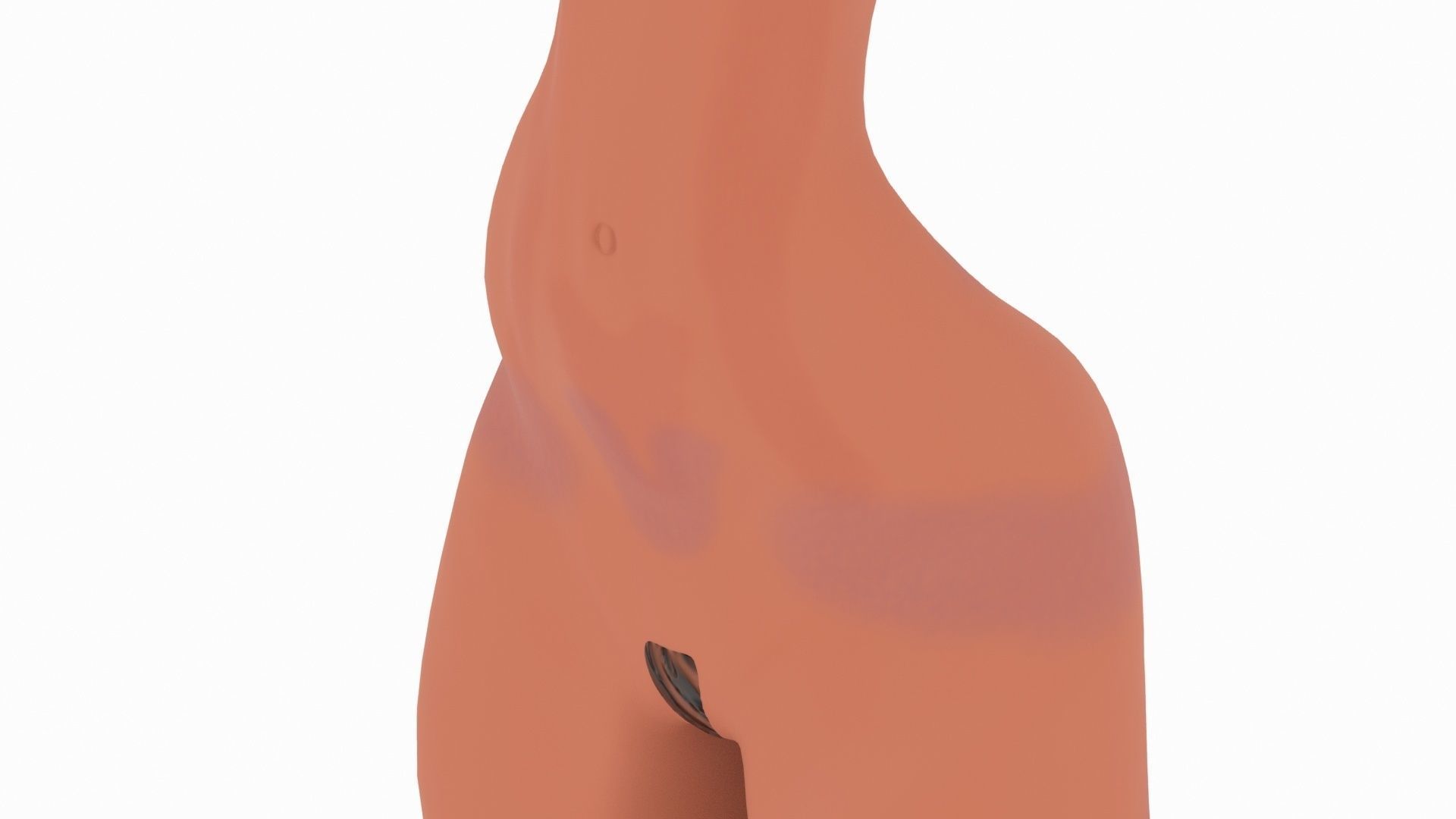 Pinup girl Low-poly 3D model_24