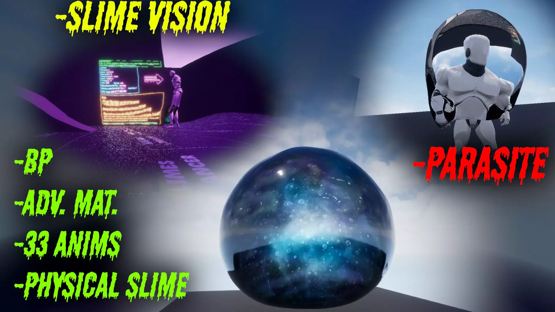 BigBlob the slime Low-poly 3D model_0