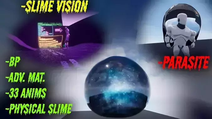 BigBlob the slime Low-poly 3D model BigBlob the slime Low-poly 3D model