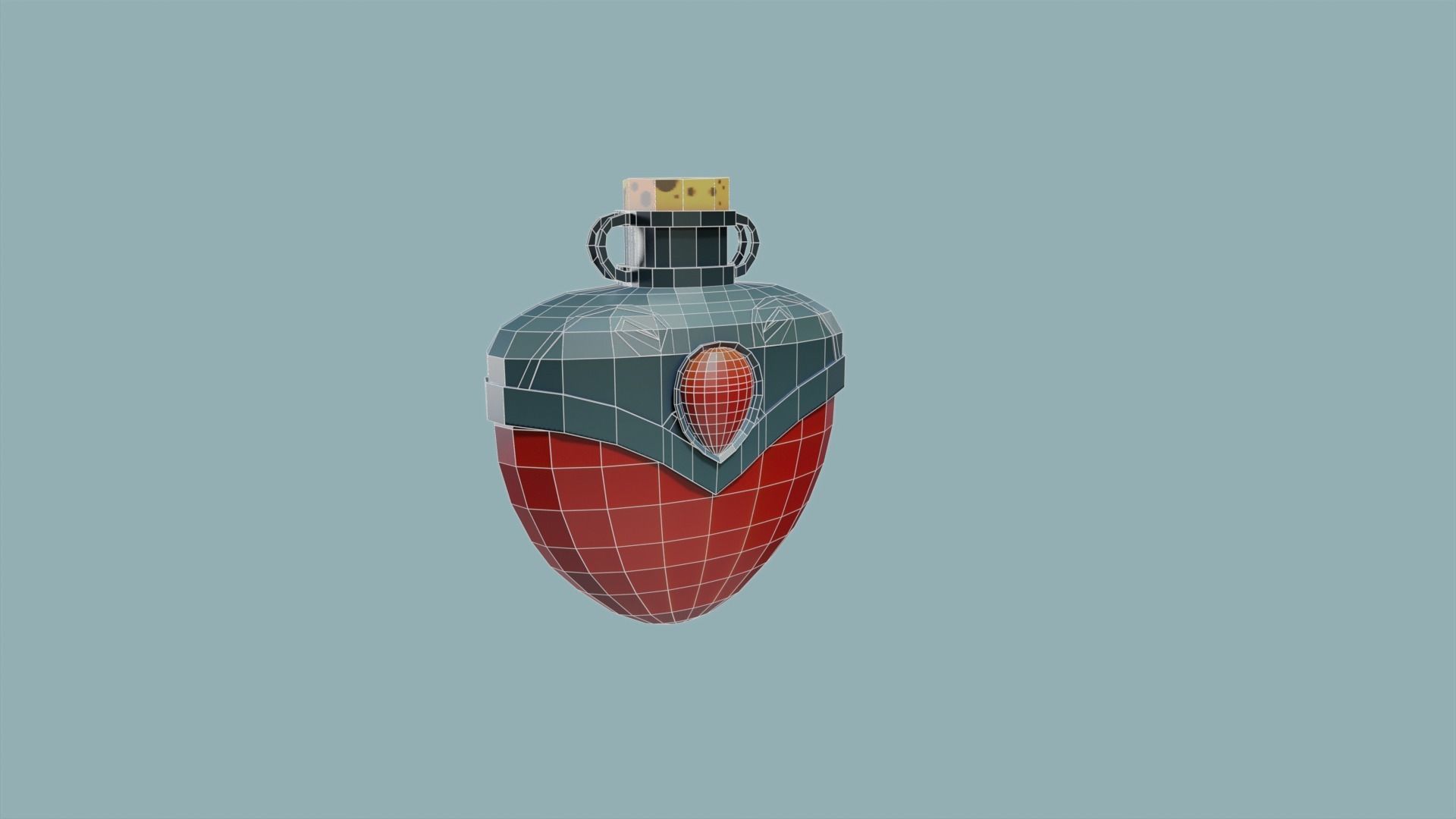 3D LowPoly Potions Free low-poly 3D model_7