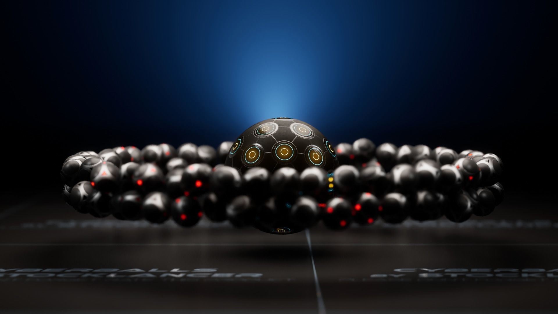 Cyberball MOTHER Low-poly 3D model_3
