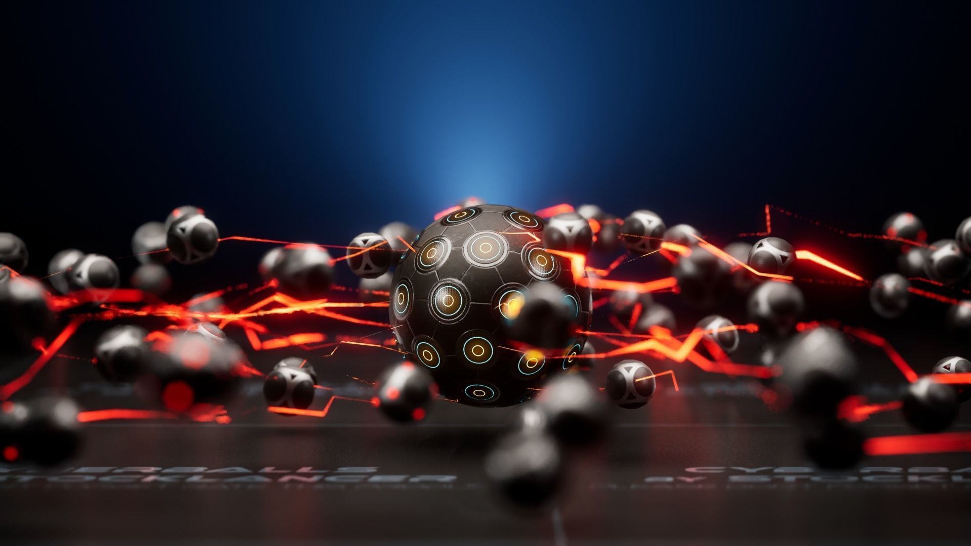 Cyberball MOTHER Low-poly 3D model_9