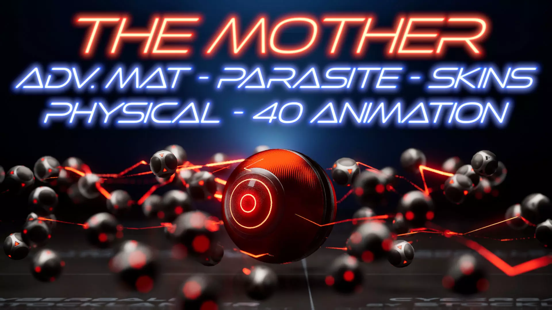 Cyberball MOTHER Low-poly 3D model_0