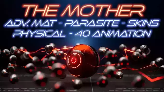 Cyberball MOTHER Low-poly 3D model Cyberball MOTHER Low-poly 3D model