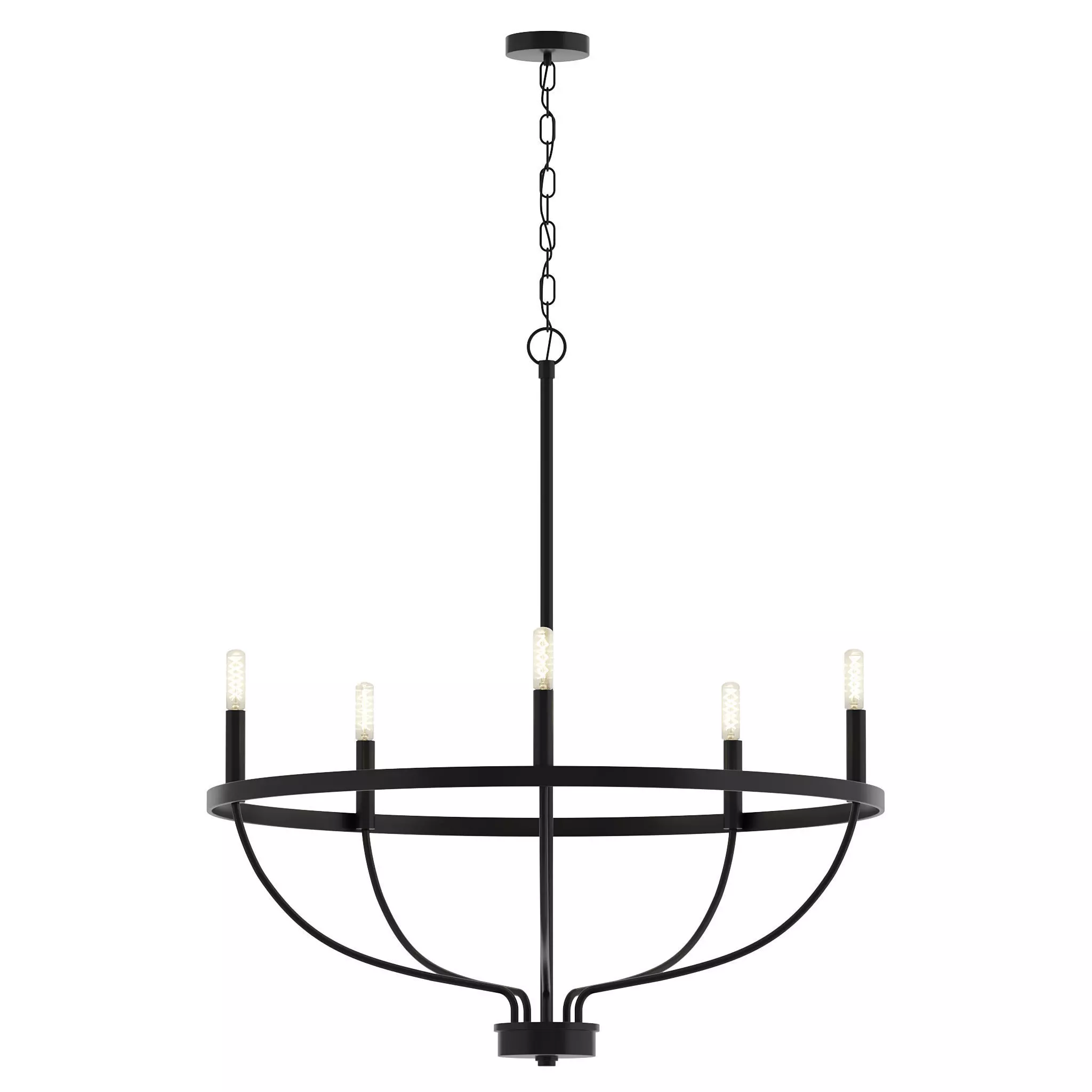 Babson Candle Style Chandelier by SandStable 3D model_0