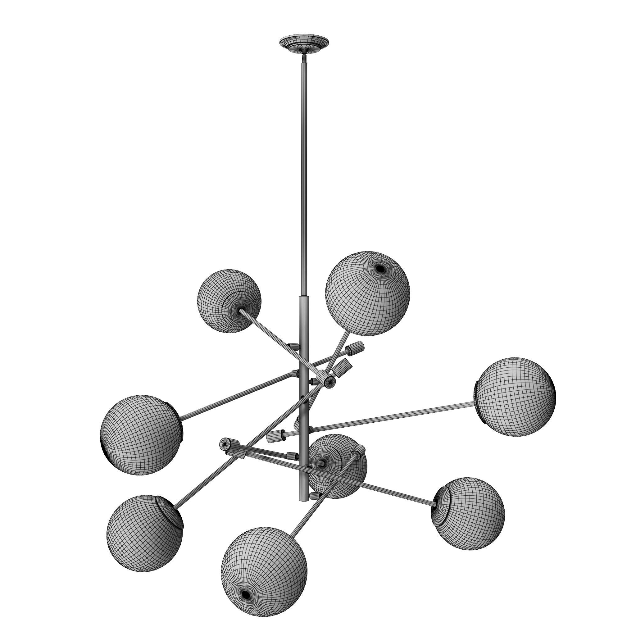 Burke Decor Home Chandelier 3D model_1