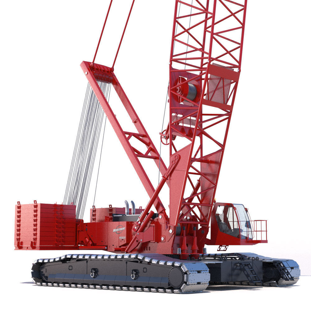 Crawler Crane Manitowoc 16000 3D model_3