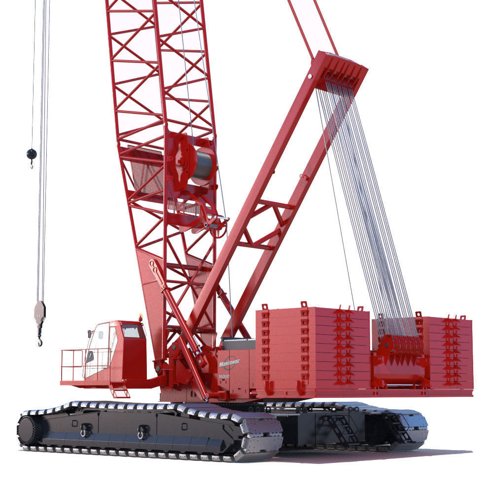 Crawler Crane Manitowoc 16000 3D model_10