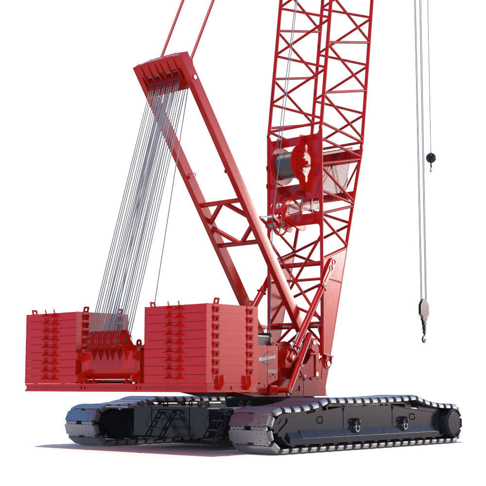 Crawler Crane Manitowoc 16000 3D model_2