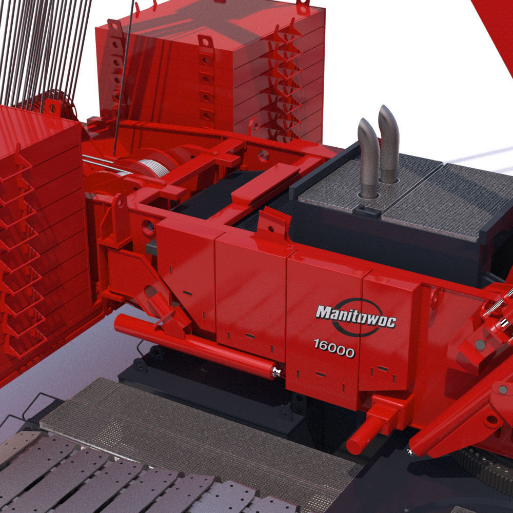 Crawler Crane Manitowoc 16000 3D model_14