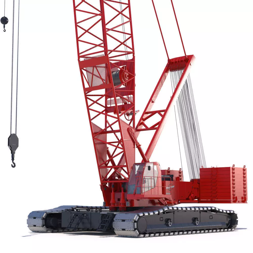 Crawler Crane Manitowoc 16000 3D model_0