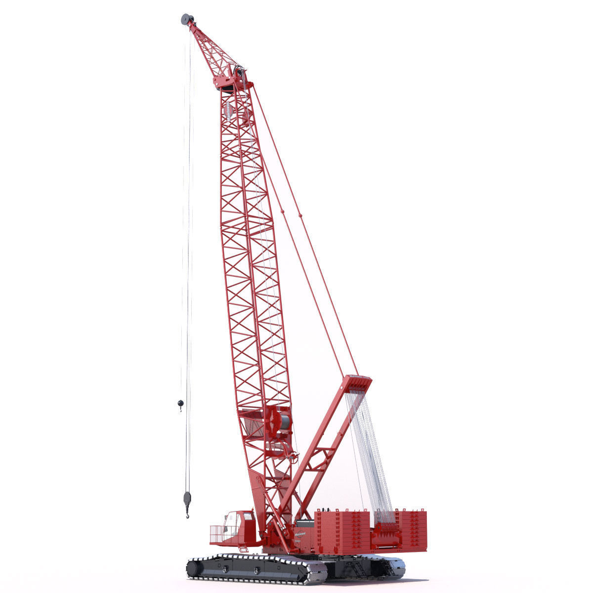 Crawler Crane Manitowoc 16000 3D model_4
