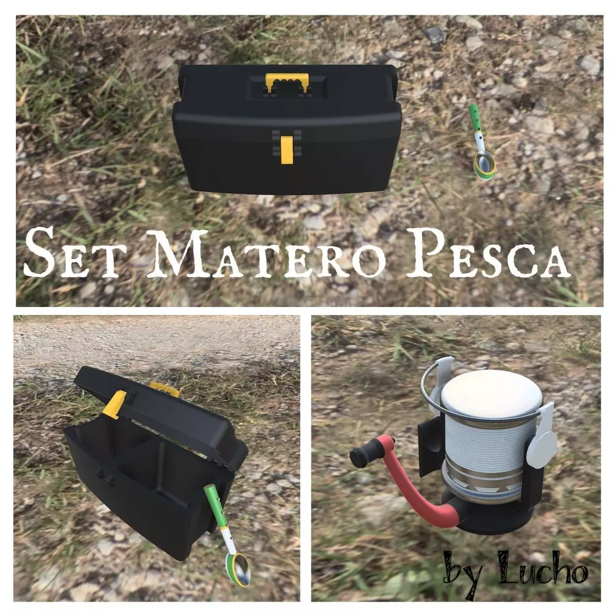 Set Matero Pesca 3D model_0