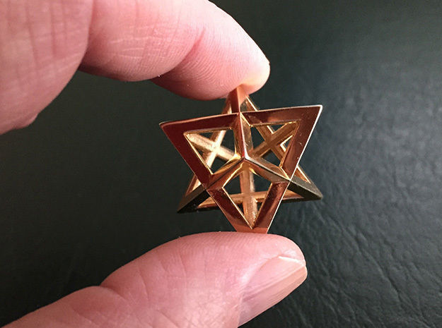 Merkaba vessel of light Pendant 3D print model_1