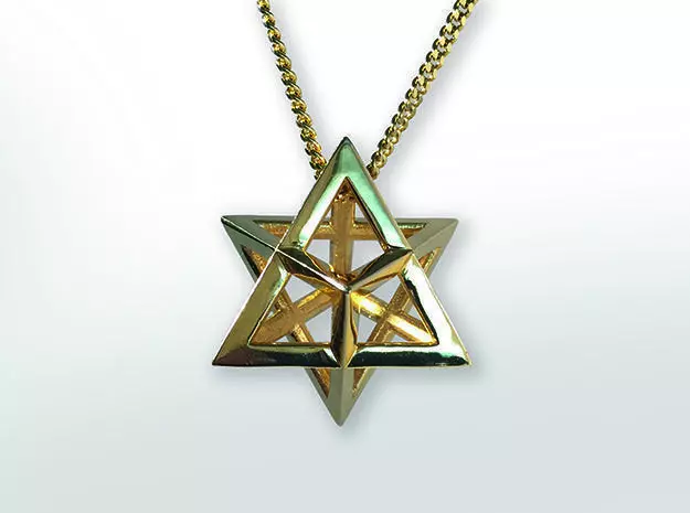 Merkaba vessel of light Pendant 3D print model_0