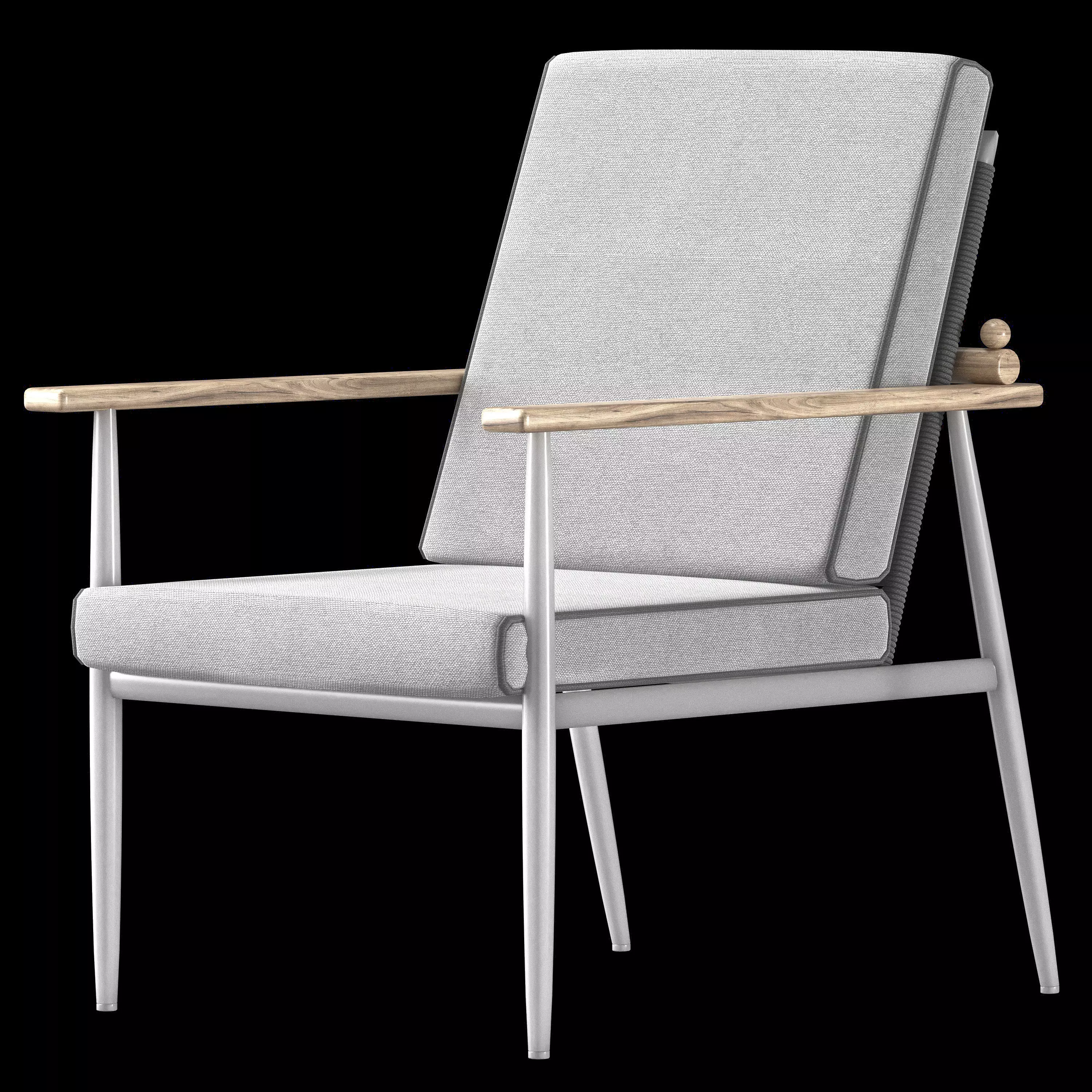 black garden lexov chair 3D model