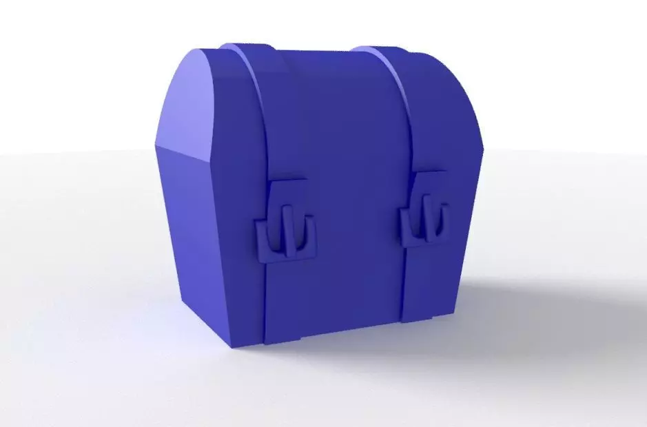 Treasure Chest 3D print model_0