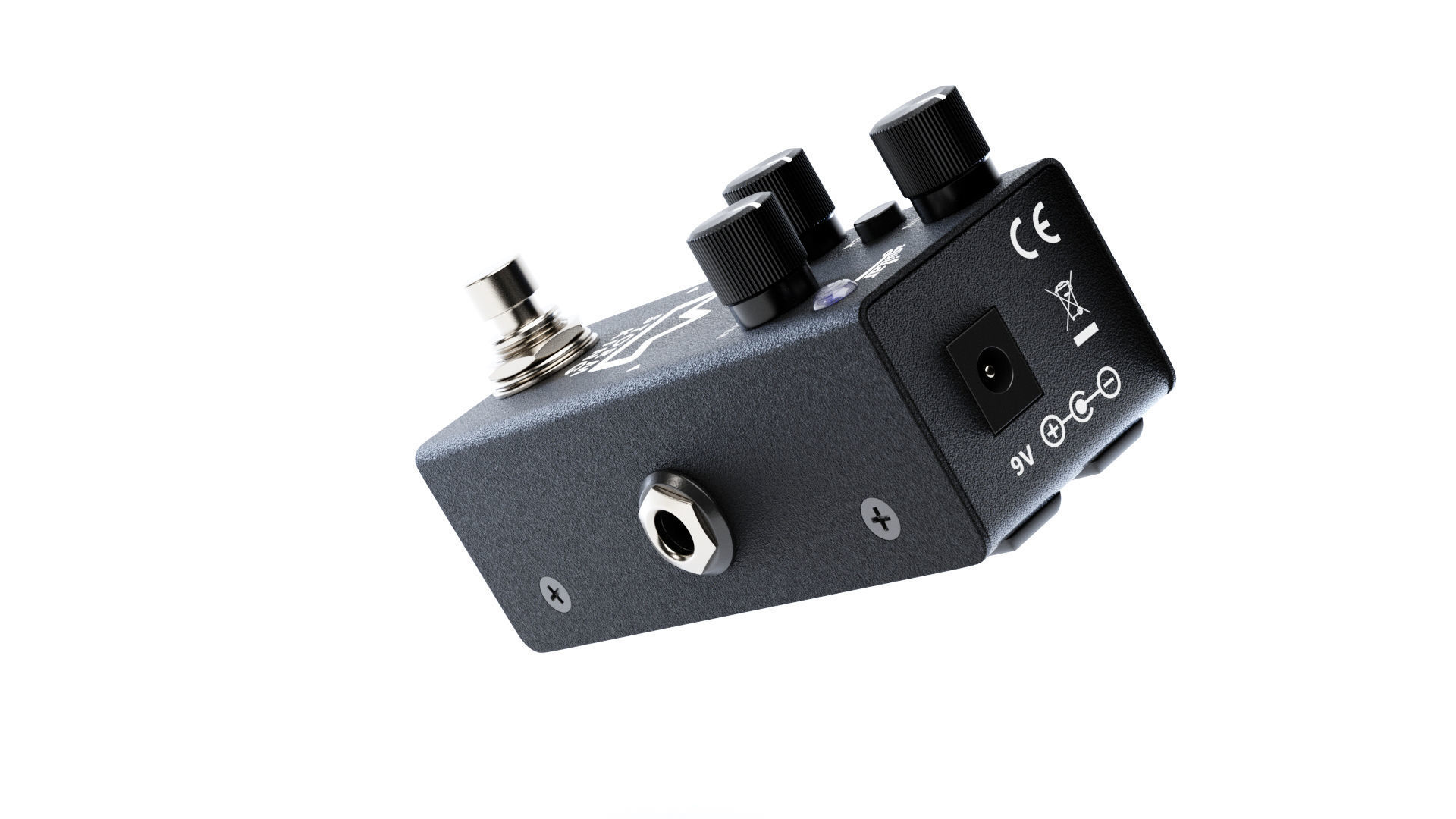 Aguilar Storm King Bass Distortion Fuzz Pedal 3D model_3