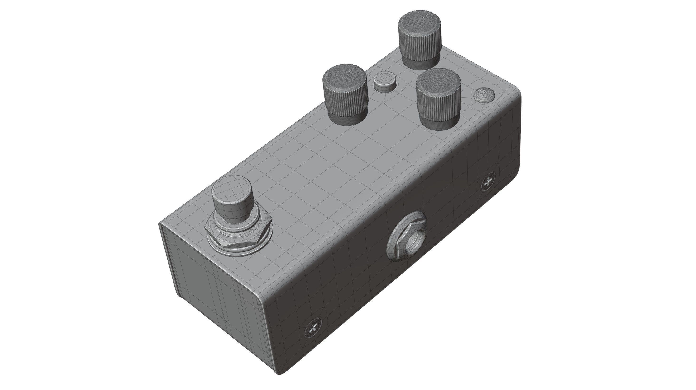 Aguilar Storm King Bass Distortion Fuzz Pedal 3D model_9