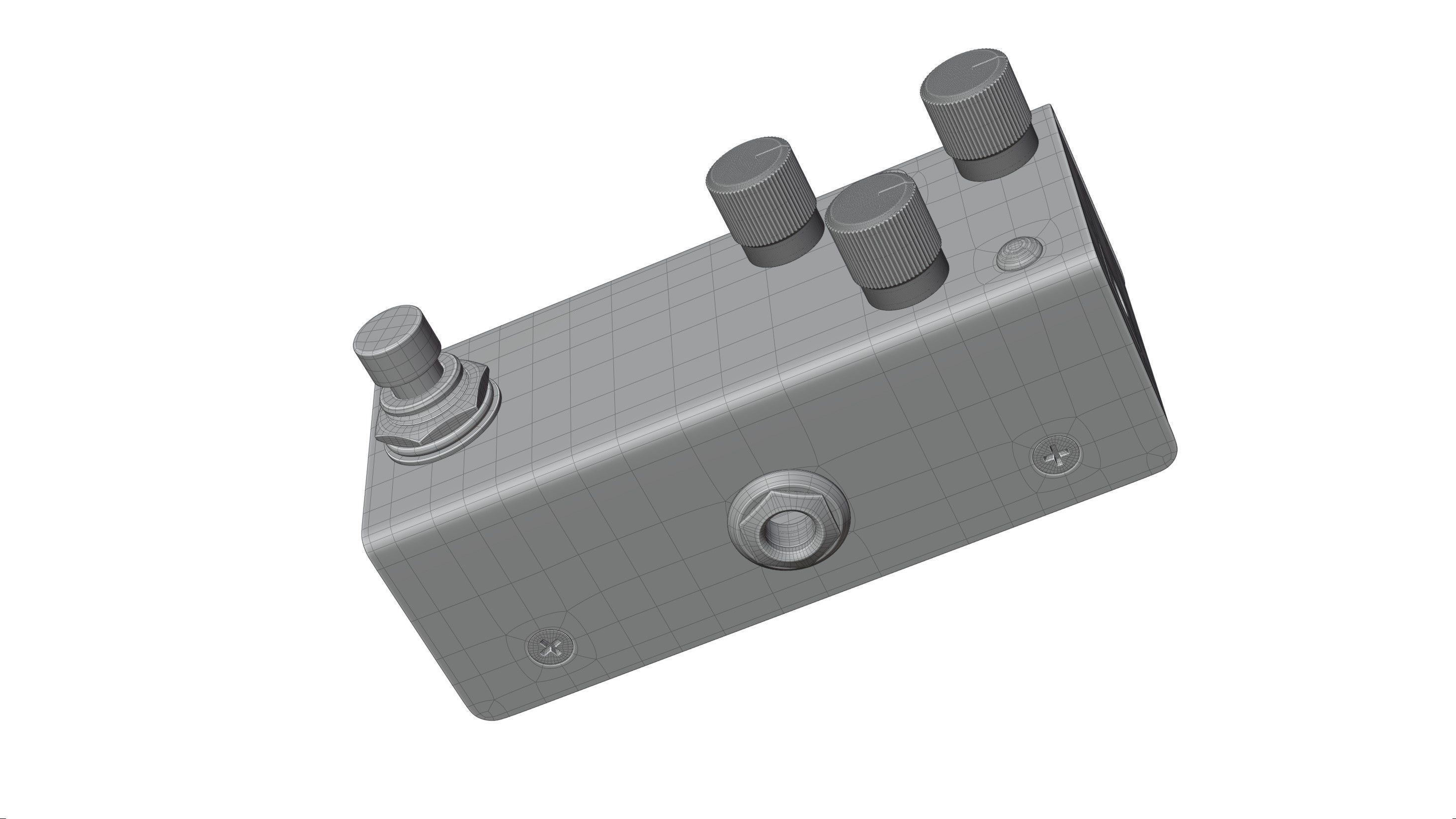 Aguilar Storm King Bass Distortion Fuzz Pedal 3D model_10