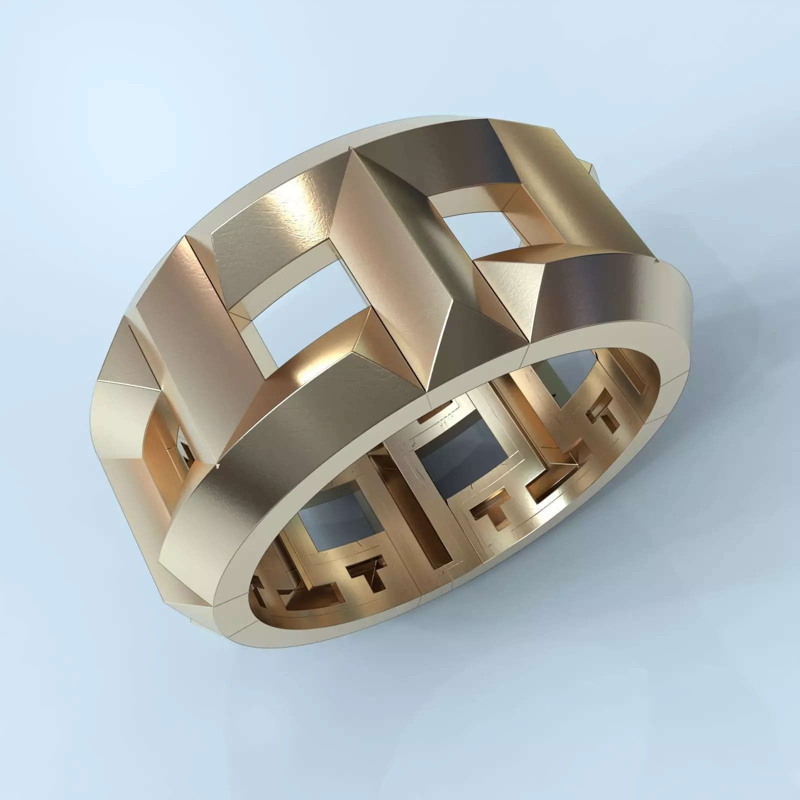 Tiffany ring sport women and men 3dmodel jewelry 3D print model_0
