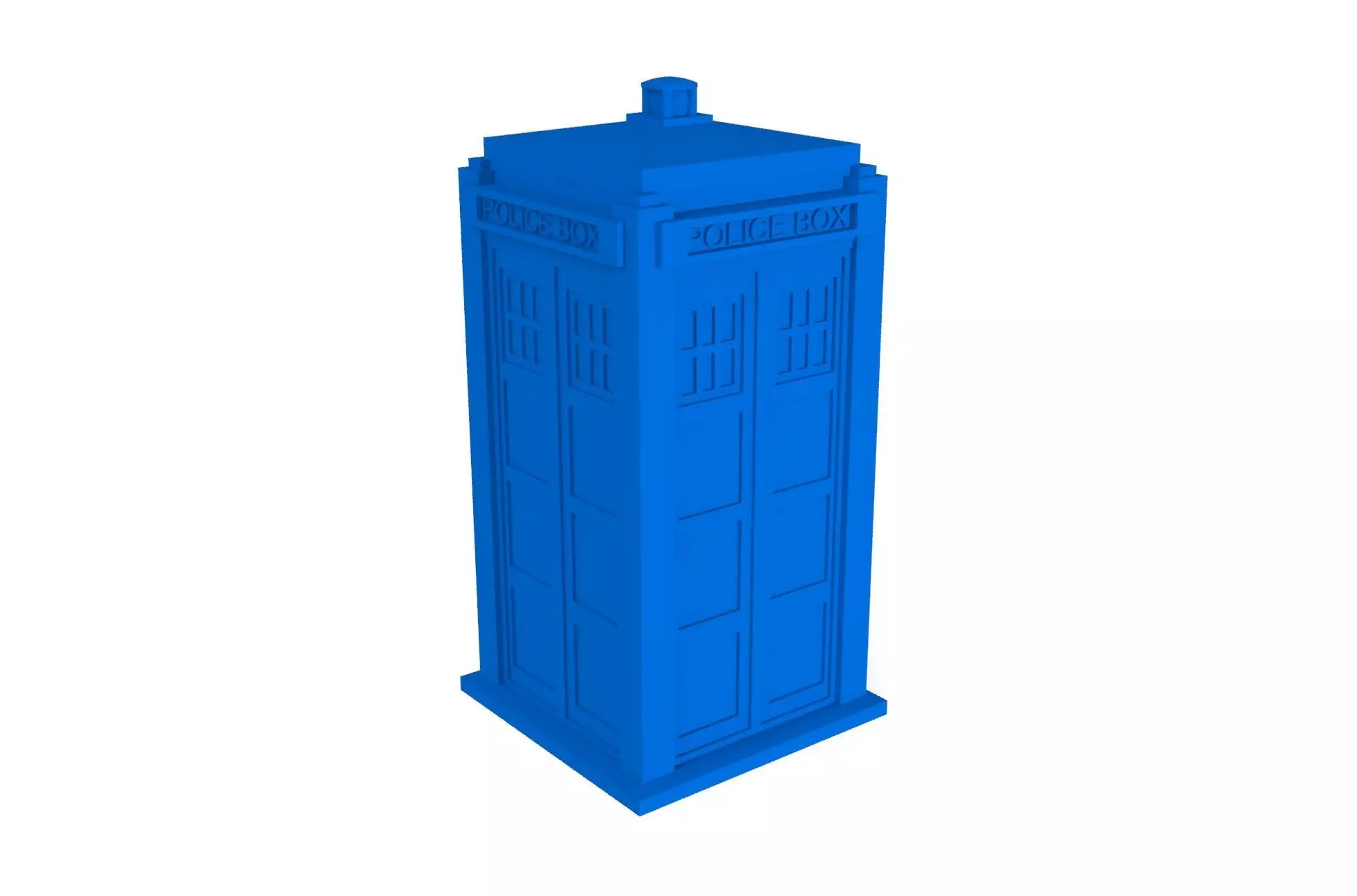 Tardis box for candy 3D print model_0
