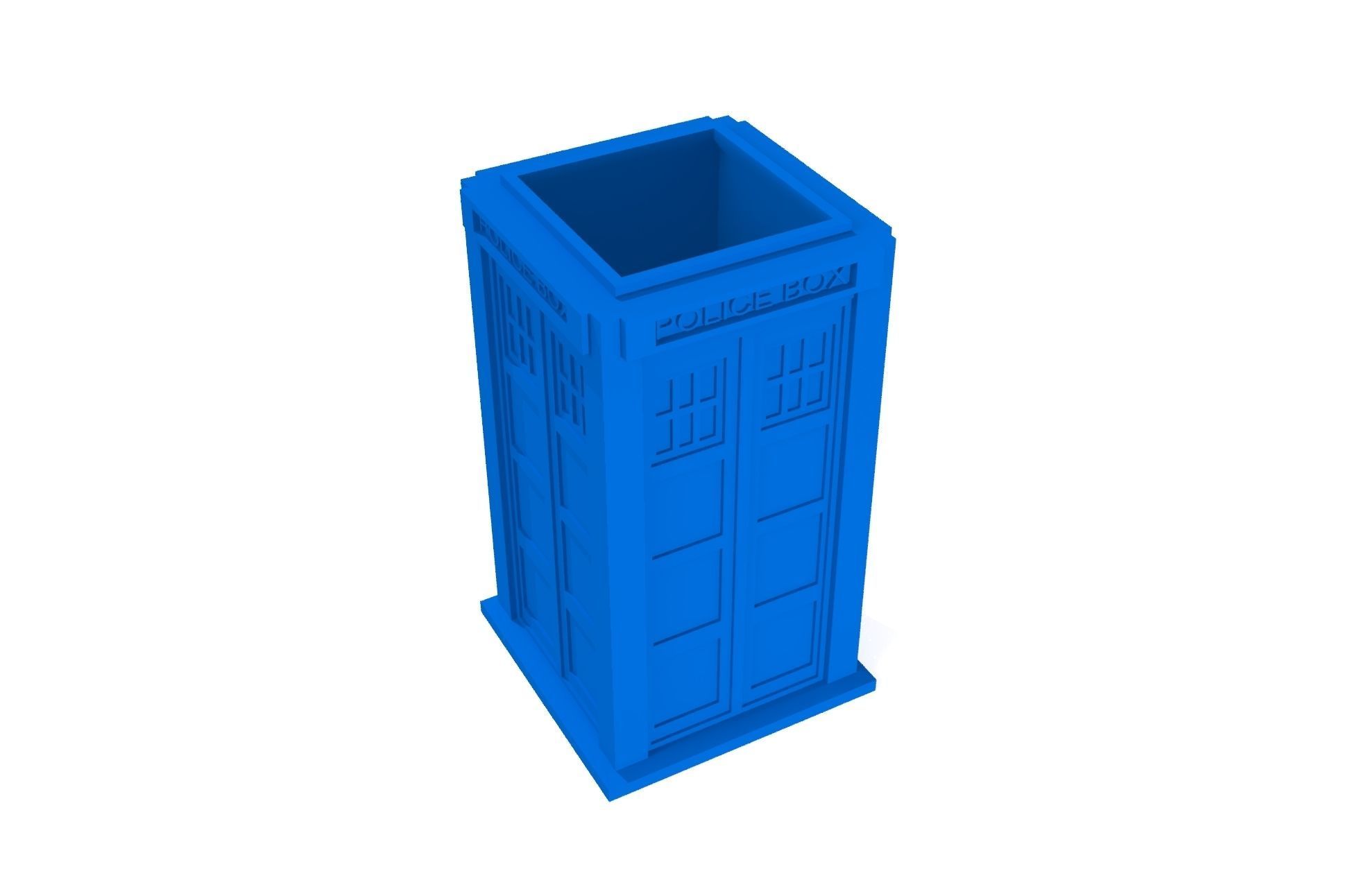 Tardis box for candy 3D print model_2