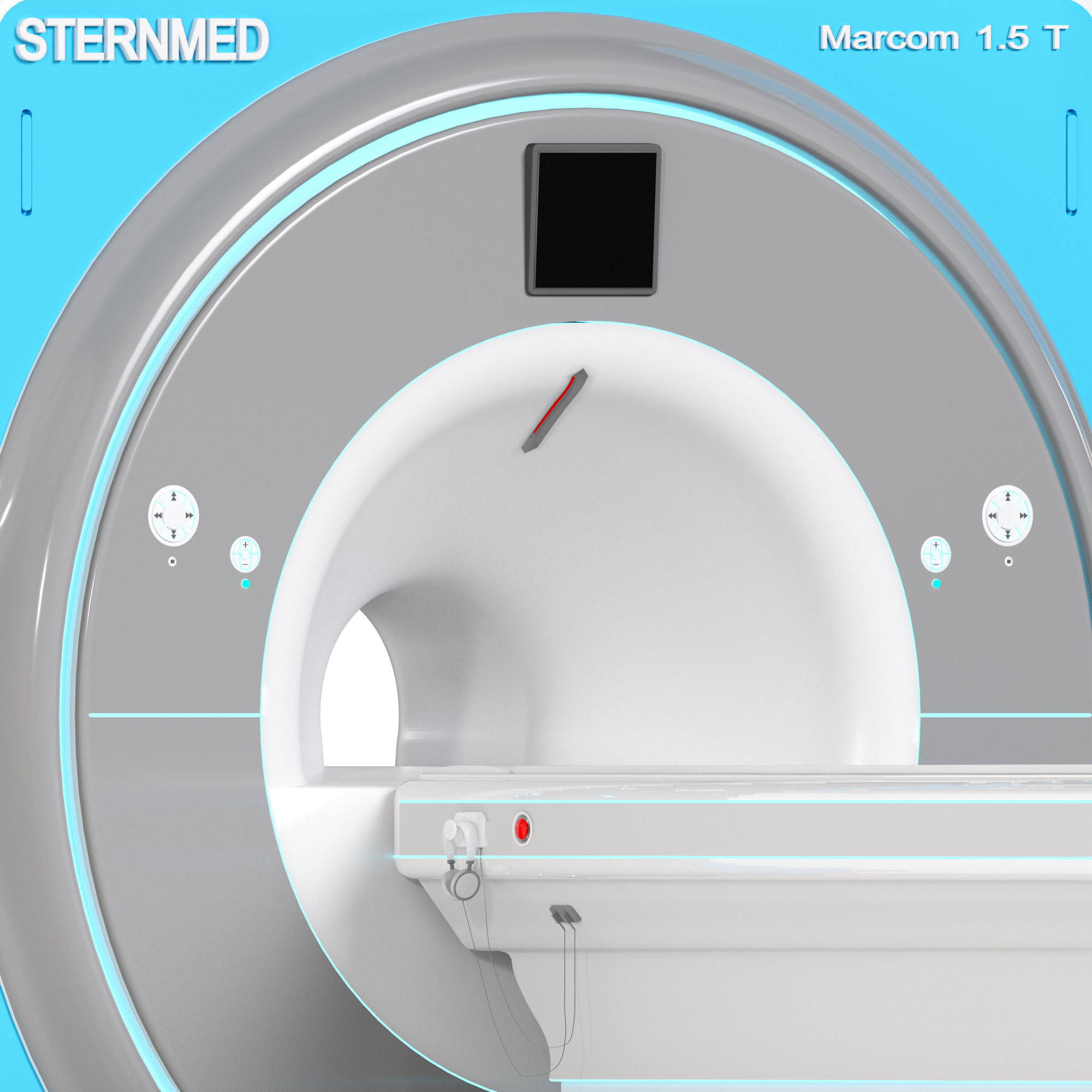 MRI Scanner 3D model_4