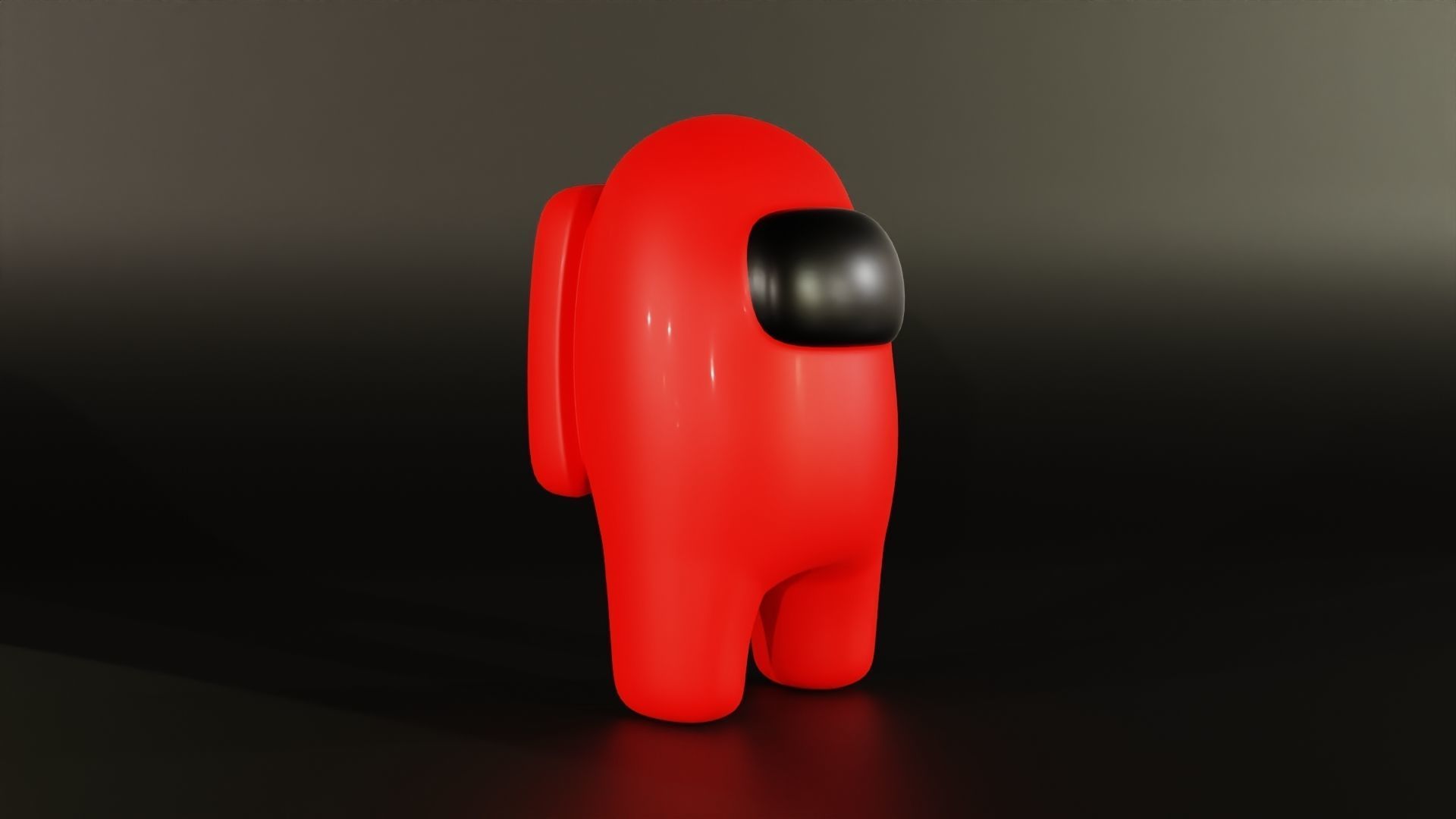 Among Us Character Low-poly 3D model_2