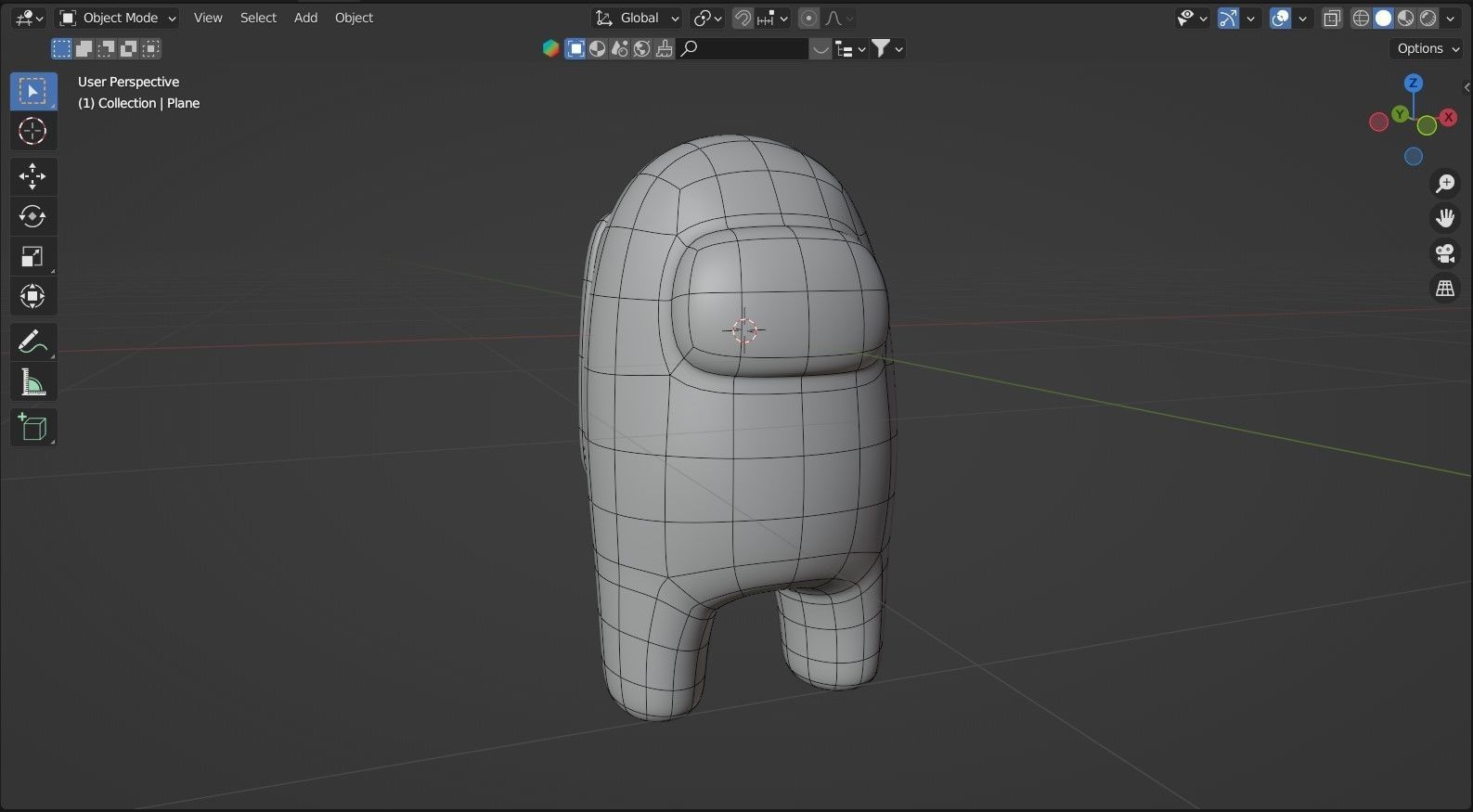 Among Us Character Low-poly 3D model_5