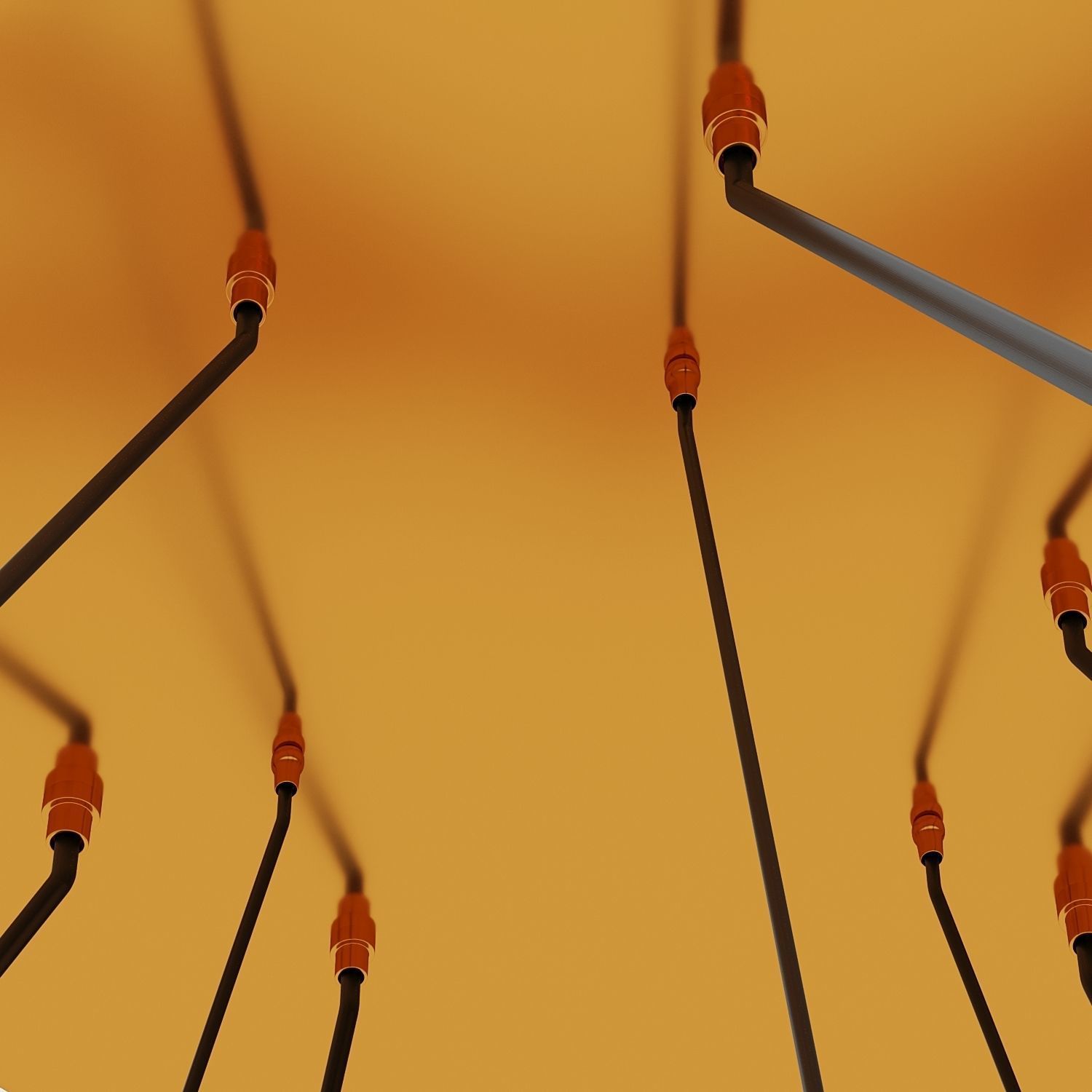 Modern Led Remote 3D model_2