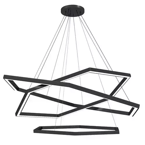 Modern LED Chandelier 3D model