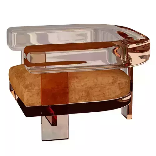 Glass armchair