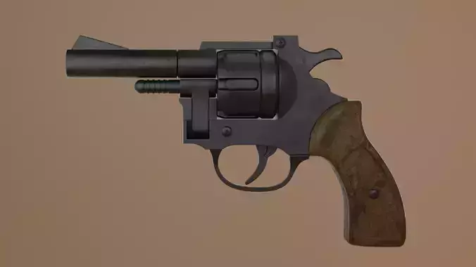 Old antique revolver