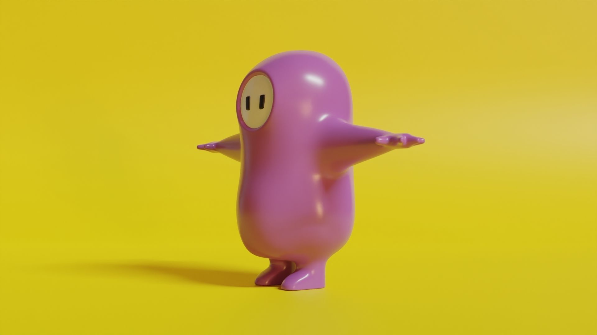 Fall Guys Character Low-poly 3D model_2