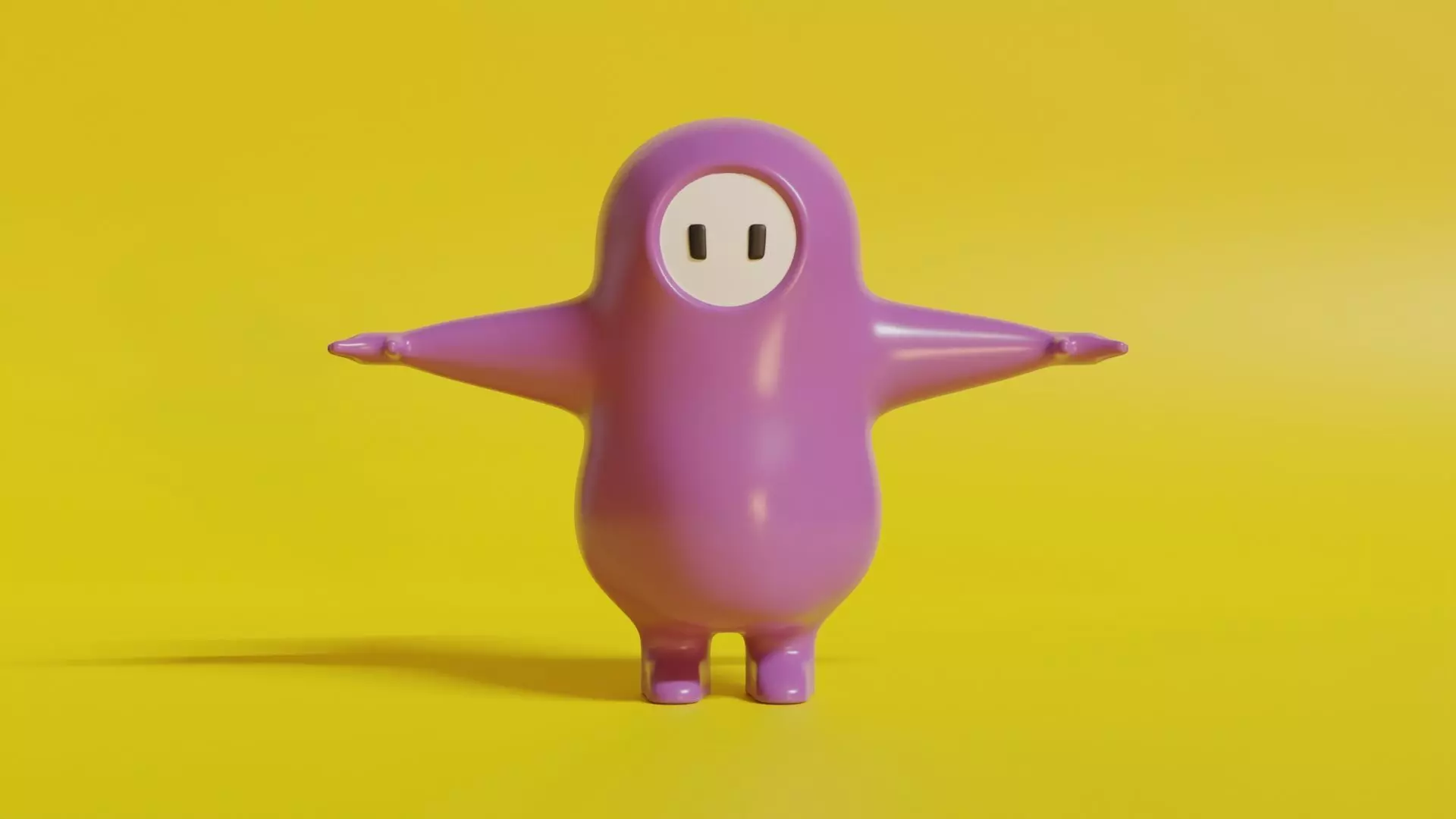 Fall Guys Character Low-poly 3D model_0