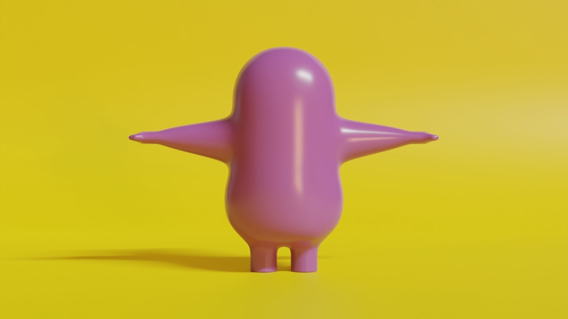 Fall Guys Character Low-poly 3D model_3