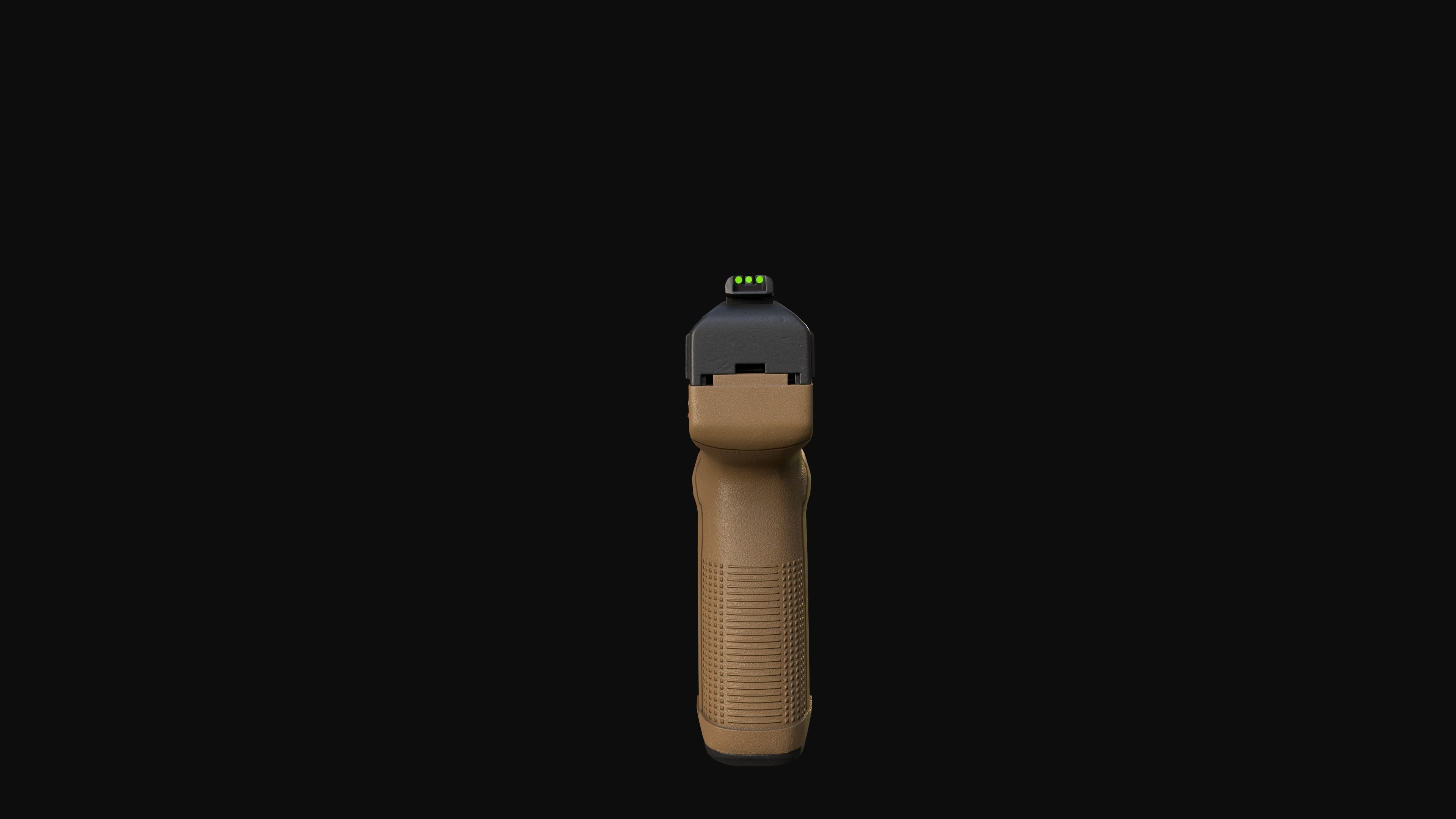 FN Five-seveN MK2 FDE pistol Low-poly 3D model_19