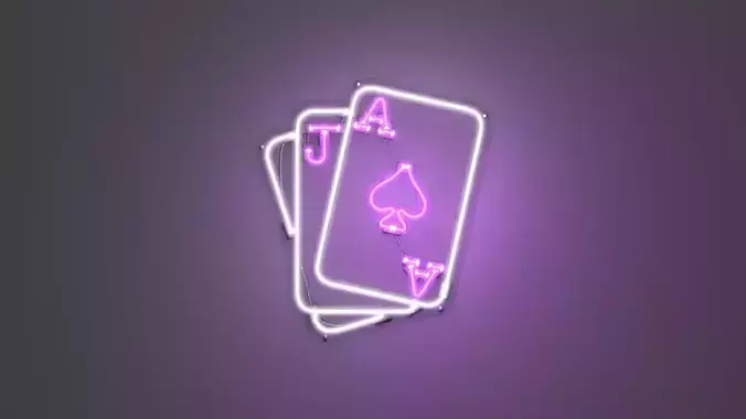 Poker 1 - Neon Sign