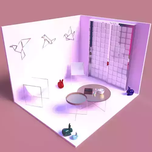 Terrace room with chairs and table