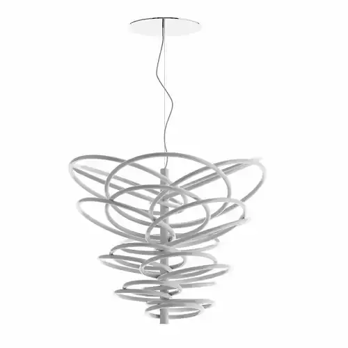 Flos 2620 White Pendant Light by Ron Gilad