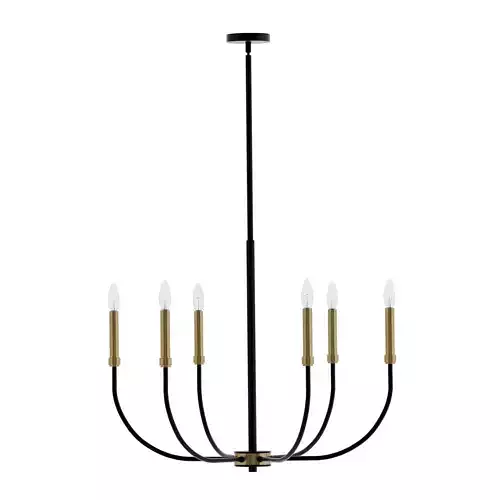 Hallum 6 Light Candle Style Classic Chandelier