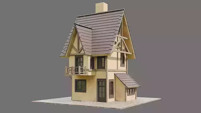 Wood Game Hause 3 3D model