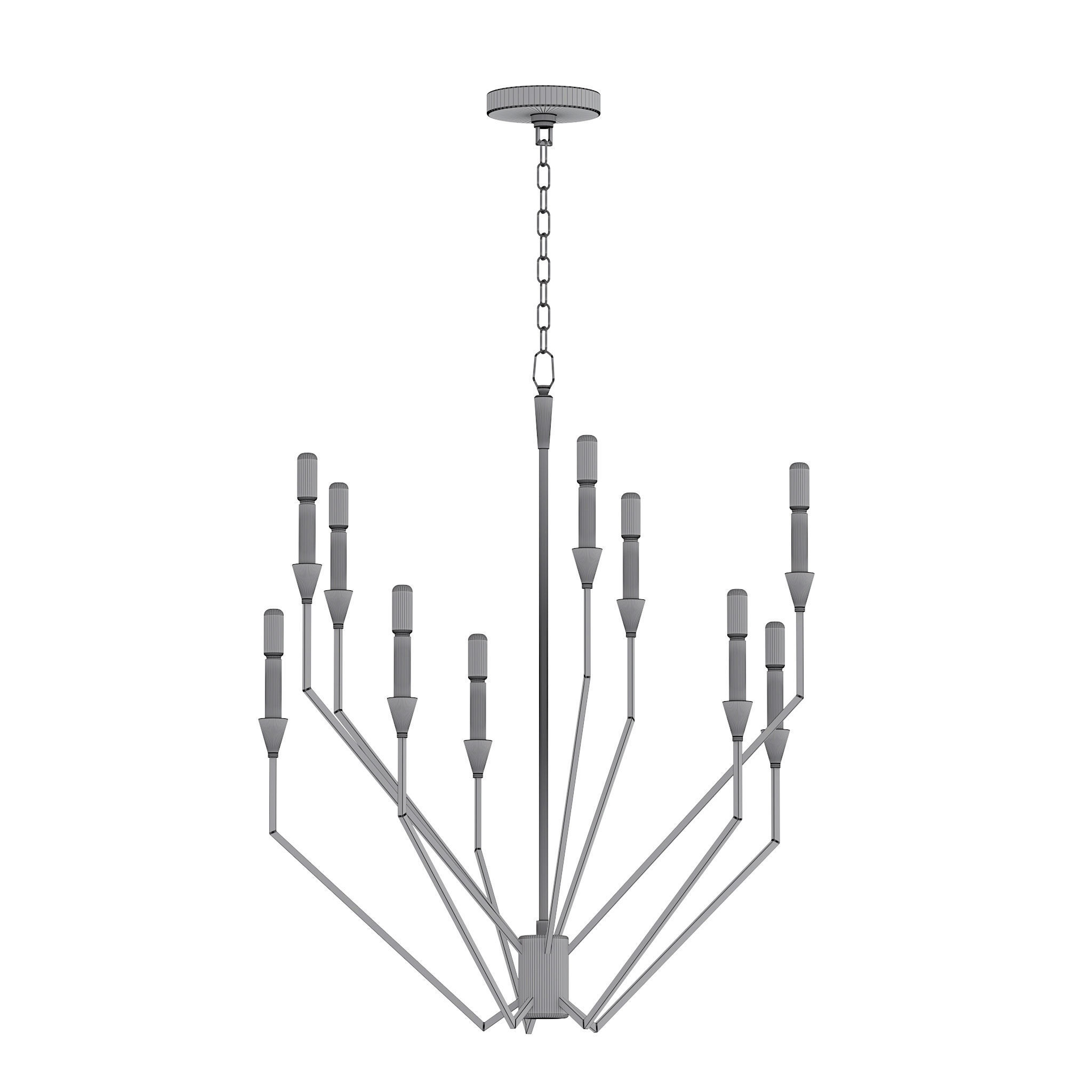 Hudson Valley 10 Light Chandelier 3D model_3