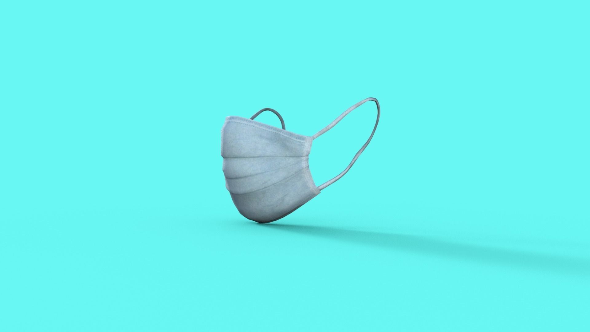 Medical Mask 3D model_16