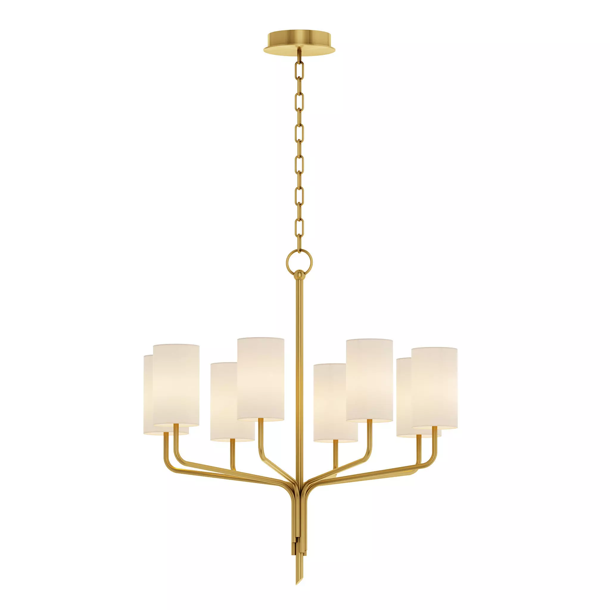 Kathy 8 Light Shaded Classic Chandelier By Willa Arlo Interiors 3D model
