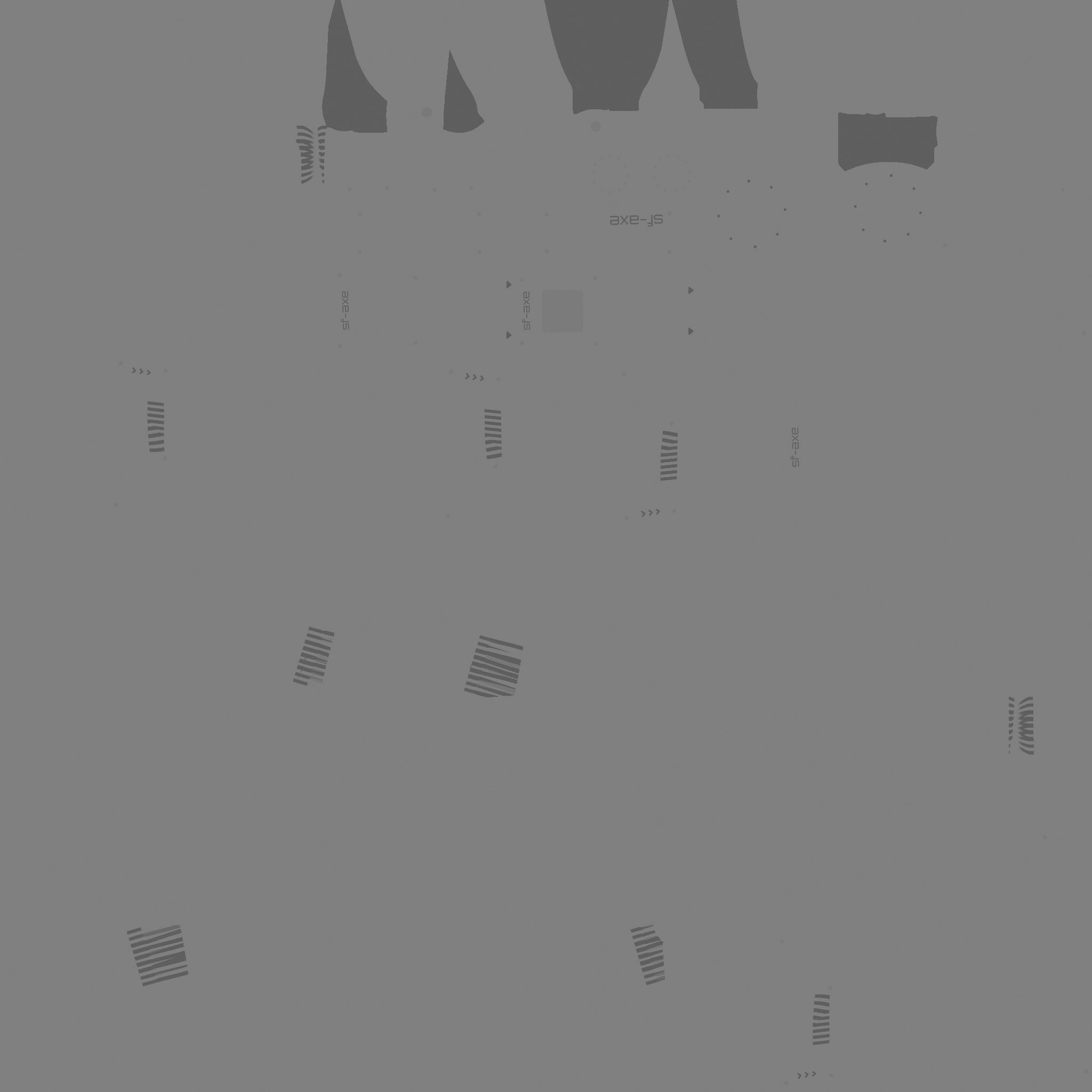 SciFi War Axe B07 Black White - Sci Fi Weapon Design Low-poly 3D model_22